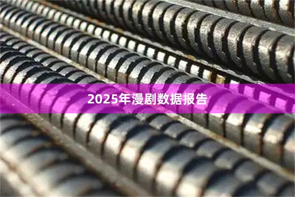 2025年漫剧数据报告