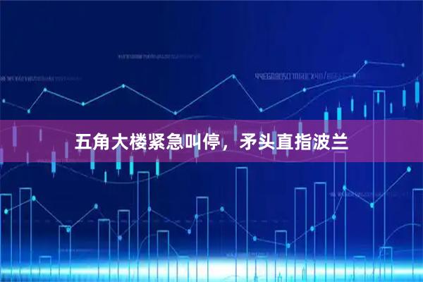五角大楼紧急叫停，矛头直指波兰